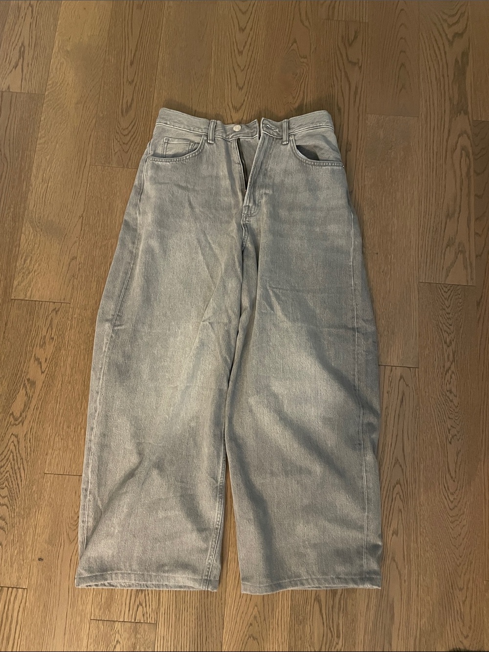 H&M Light Wash Blue Wide-Leg Jeans